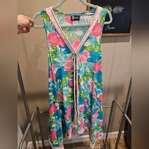 Coco Reef Congo Flower Scarf Dress Cover Up Size Large